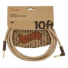 Fender 10' Angled Instrument Cable Pure Hemp Nat
