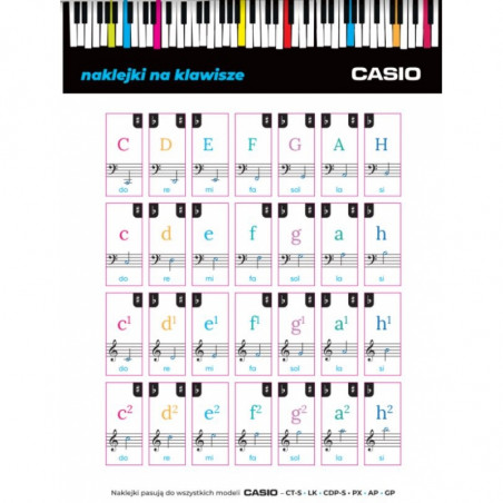Casio piano sticker L