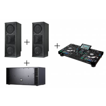 2 x KV2 Audio ex 2.6 + KV2 Audio ex 1.2 MKII + Denon Dj Prime 2