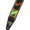 Fender Neon Monogram Strap Grn/Orng