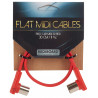 ROCKBOARD Flat MIDI Cable Red 30 cm