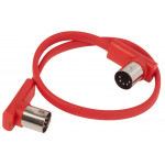 ROCKBOARD Flat MIDI Cable Red 30 cm
