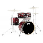 PDP by DW Shell set Concept Maple Red to Black Fade