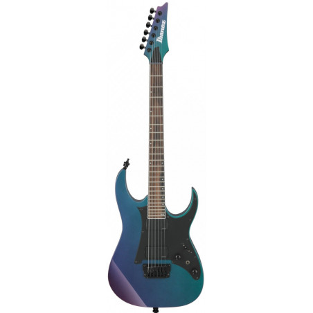 Gitara elektryczna Ibanez RG421 w kolorze niebiesko-zielonym z fioletowym przejściem