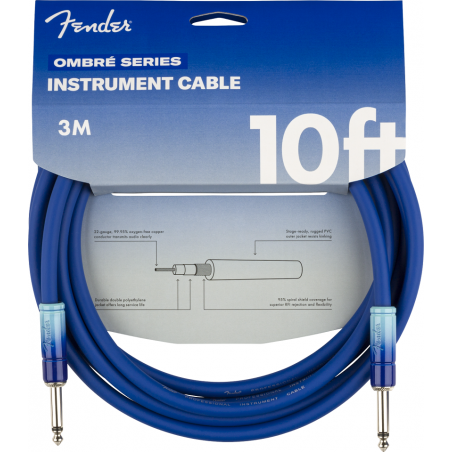 Fender Ombré 10' Instrument Cable BLB 3m