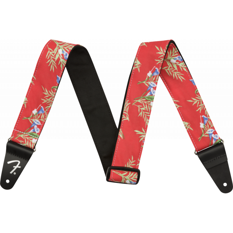 Fender Hawaiian Strap Red Floral