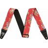 Fender Hawaiian Strap Red Floral