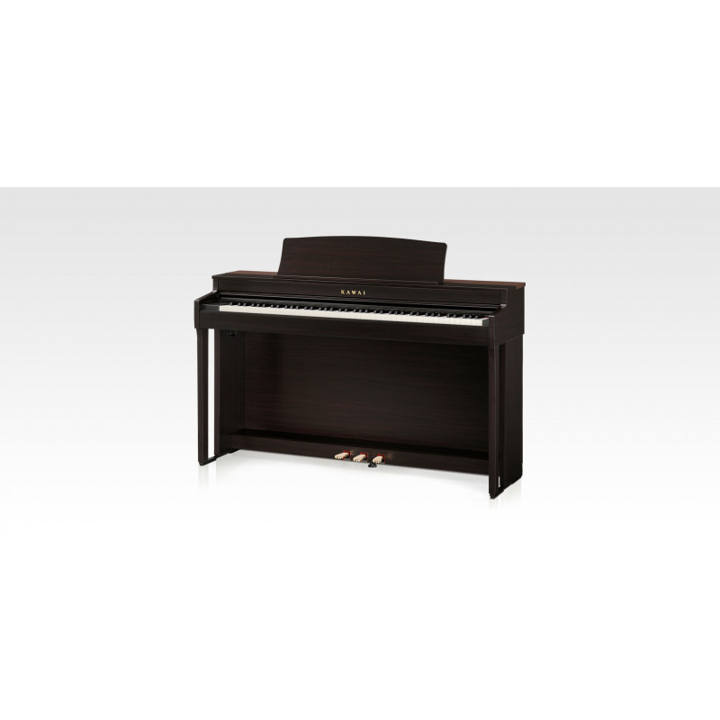 Czarne pianino cyfrowe marki Kawai