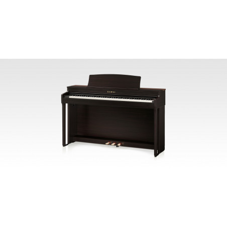 Czarne pianino cyfrowe marki Kawai