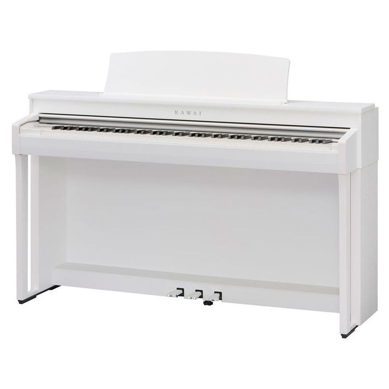 Białe cyfrowe pianino Kawai