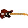 Brązowa gitara elektryczna Squier Jazzmaster
