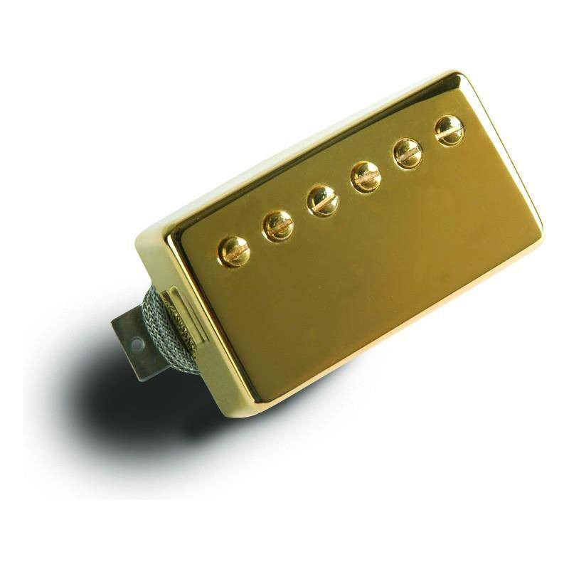 Złoty pickup do gitary.